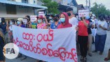 ထားဝယ်မြို့က စစ်အာဏာရှင်ဆန့်ကျင်ရေး မနက်ပိုင်းသပိတ်
