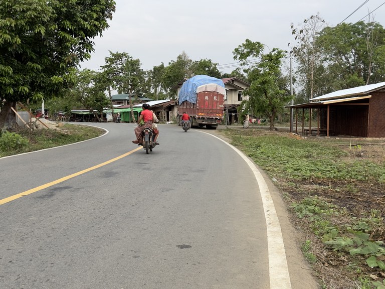 ကချင်ပြည်နယ် ဝိုင်းမော်မြို့နယ် ဂါးရာယန်ကျေးရွာအား ၂၀၂၃ ခုနှစ် ဧပြီလ ၅ ရက်နေ့က တွေ့ရစဉ်။ (Photo: RFA)