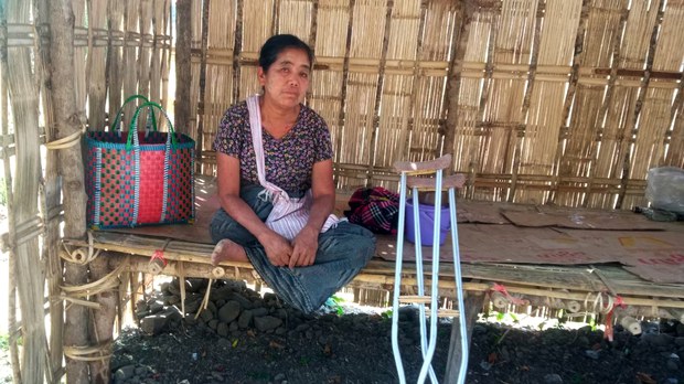 မြေမြှုပ်မိုင်းကြောင့် ဒုက္ခိတ ဖြစ်သွားရသူ