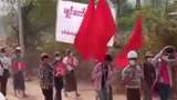 လက်ပံတောင်းဒေသက ပြည်သူတွေ ဆန္ဒပြ