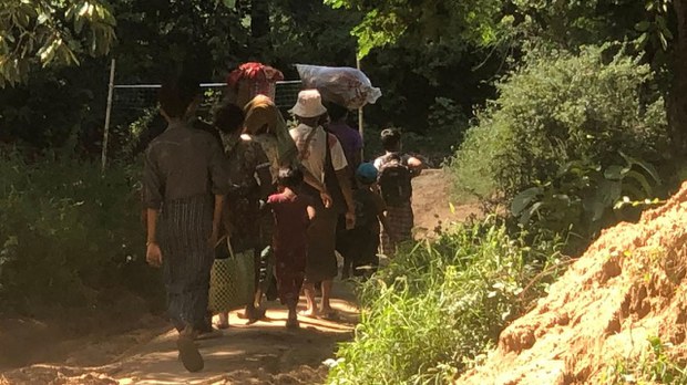 ချောက်မှာ စစ်ကြောင်းထိုး သတ်ဖြတ်မှုတွေကြောင့် လူရှစ်ထောင်ခန့် ထွက်ပြေးနေရ