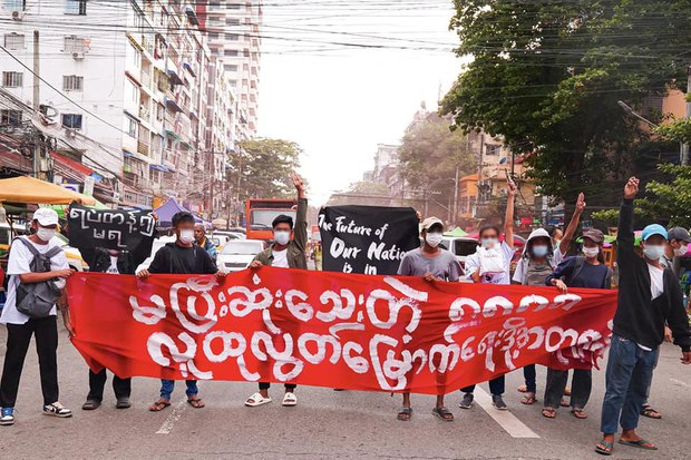 ရှစ်လေးလုံးနှစ်ပတ်လည် အထိမ်းအမှတ်ဆန္ဒပြပွဲ ရန်ကုန်မှာကျင်းပ ရှစ်လေးလုံးနှစ်ပတ်လည် အထိမ်းအမှတ်ဆန္ဒပြပွဲ ရန်ကုန်မှာကျင်းပ