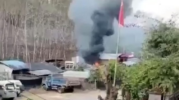 တရုတ်နိုင်ငံပိုင်နက်ကို လက်နက်ကြီးကျည် ကျရောက်ပေါက်ကွဲ