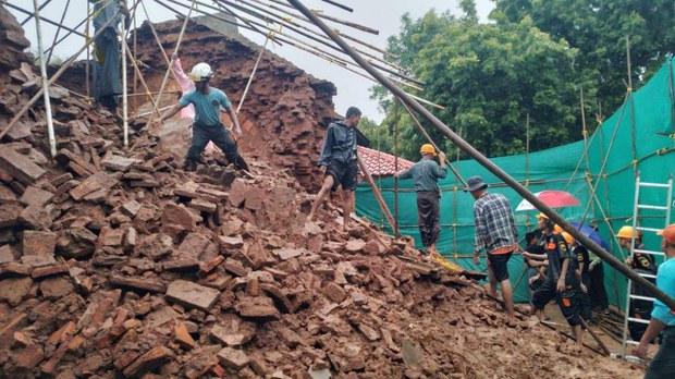 ပုဂံဒေသ မိုးကြီးလို့ ရှေးဟောင်းဘုရားစေတီတချို့ ထိခိုက်ပျက်စီး ပုဂံဒေသ မိုးကြီးလို့ ရှေးဟောင်းဘုရားစေတီတချို့ ထိခိုက်ပျက်စီး