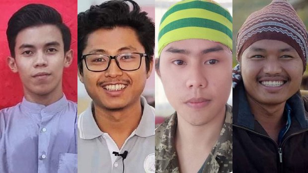 အာဏာသိမ်းပြီးနောက် ပထမဆုံး လမ်းမပေါ်ထွက် ဆန္ဒပြခဲ့သူ လေးဦး ထောင်ချခံရ