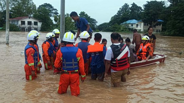 တောင်ငူခရိုင်မှာ လူရှစ်သောင်းနီးပါး ရေဘေးလွတ်ရာ ရွှေ့ပြောင်း