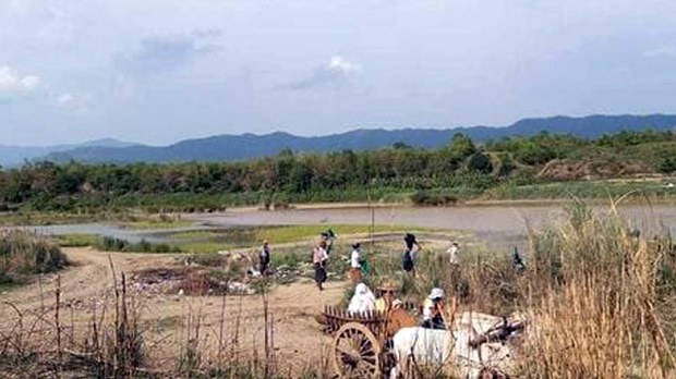 ဂန့်ဂေါမှာ စစ်ရဟတ်ယာဉ်နဲ့ တိုက်ခိုက်မှုကြောင့် ဒေသခံ ၁၅၀၀ ကျော် ထွက်ပြေးရ