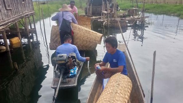 အင်းလေးက ရေဘေးသင့်အိမ် တစ်ရာခန့်ကို လူမှုကူညီရေးအသင်းတွေ ပြုပြင်ပေး