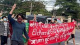 အင်းစိန်ထောင်ရှေ့မှာ စစ်အာဏာရှင် ဆန့်ကျင်ဆန္ဒပြ