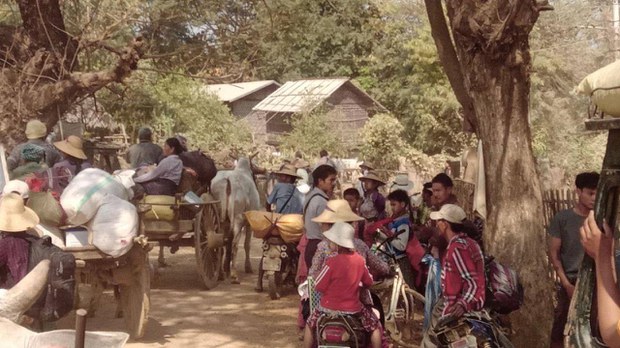 မြောင်နဲ့ ရေစကြိုမှာ စစ်ကြောင်းတွေကြောင့် လူတစ်သောင်းကျော် ထွက်ပြေးနေရ မြောင်နဲ့ ရေစကြိုမှာ စစ်ကြောင်းတွေကြောင့် လူတစ်သောင်းကျော် ထွက်ပြေးနေရ