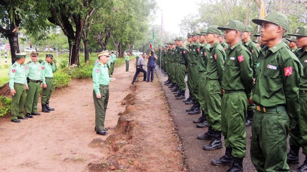 တိုက်ပွဲတွေ ပြင်းထန်နေချိန် စစ်ကောင်စီက စစ်မှုထမ်း အမှတ်စဉ် (၅) သင်တန်းဖွင့် တိုက်ပွဲတွေ ပြင်းထန်နေချိန် စစ်ကောင်စီက စစ်မှုထမ်း အမှတ်စဉ် (၅) သင်တန်းဖွင့်
