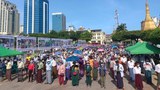 ရန်ကုန်မြို့မှာ သေဒဏ်စီရင်မှုထောက်ခံပွဲ ဘူးလက်ဦးလှဆွေ ဦးဆောင်ပြုလုပ်