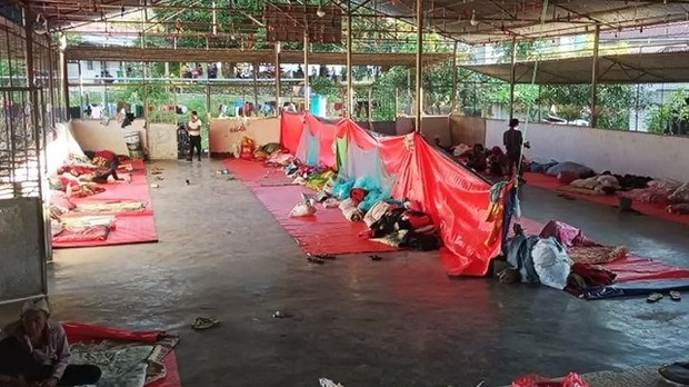 မုံးကိုးစစ်ဘေးဒုက္ခသည် ၁၀၀ နီးပါး ကိုဗစ်ကူးစက်ခံနေရ