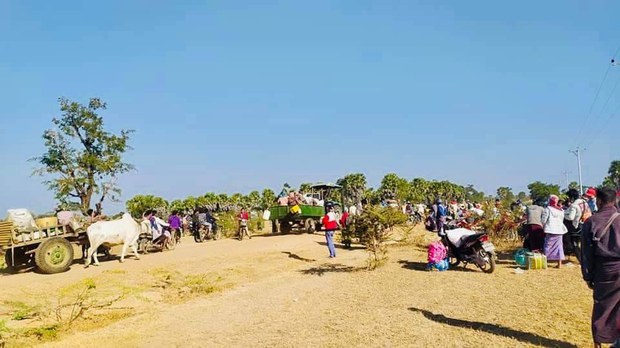 စစ်ကြောင်းကြောင့် မြိုင်ဒေသခံ နှစ်ထောင်ခန့် ထွက်ပြေး