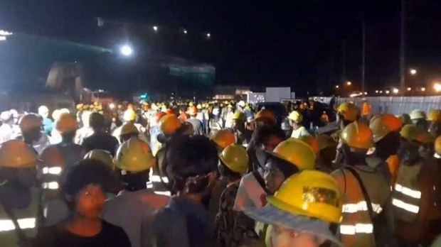 ထိုင်းနိုင်ငံက ဆန္ဒပြ မြန်မာအလုပ်သမားတွေ ယာယီပြေလည်မှုရ