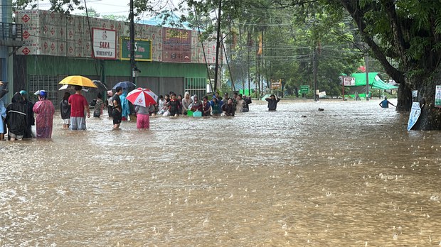 မြစ်ကြီးနား ရေကြီးမှု စိုးရိမ်ရေမှတ်အထက် ဆက်ရှိနေဆဲ