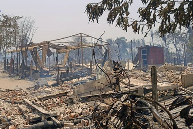 ဧပြီလအတွင်း နေအိမ် အဆောက်အအုံ လေးထောင်ကျော် မီးရှို့ဖျက်ဆီးခံရ