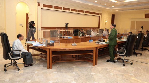 နိုင်ငံဟာ သာမန်အခြေအနေမှာ ရှိမနေသေးကြောင်း ကာလုံအစည်းအဝေးမှာ ဆွေးနွေး နိုင်ငံဟာ သာမန်အခြေအနေမှာ ရှိမနေသေးကြောင်း ကာလုံအစည်းအဝေးမှာ ဆွေးနွေး