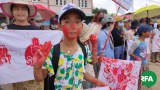 သင်္ကြန်အကျနေ့မှာ ဆေးနီရောင်သပိတ်အဖြစ် ပြည်သူတွေဆန္ဒပြ