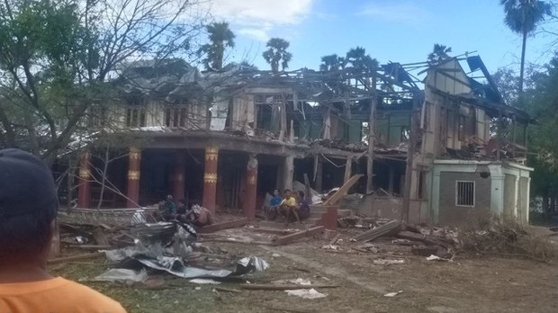 ပုလဲမြို့နယ် လေကြောင်းတိုက်ခိုက်ခံရမှု သေဆုံးသူ ၁၂ ဦး ရှိလာ