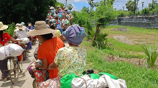 စစ်ကောင်စီတပ်ကြောင့် ဆားလင်းကြီးဒေသခံငါးထောင်နီးပါး ထွက်ပြေးရ စစ်ကောင်စီတပ်ကြောင့် ဆားလင်းကြီးဒေသခံငါးထောင်နီးပါး ထွက်ပြေးရ