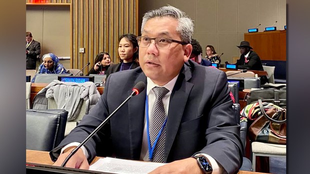 မြန်မာအမျိုးသမီးတွေ အခွင့်အရေးချိုးဖောက်ခံရမှု ကုလမှာ ဦးကျော်မိုးထွန်းတင်ပြ
