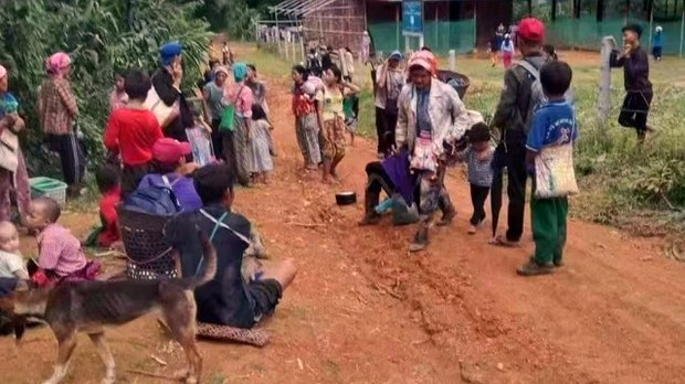 ဝိုင်းမော်မြို့နယ်တိုက်ပွဲကြောင့် ဒေသခံ ၁၂၀ ကျော် ဆဒုံးမြို့ကိုထွက်ပြေး