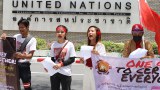 ထိုင်းနိုင်ငံ UNHCR ရုံးရှေ့မှာ မြန်မာအလုပ်သမားတွေ ဆန္ဒပြ