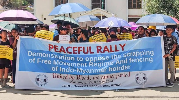 အိန္ဒိယ-မြန်မာ နယ်စပ်ဖြတ်ကျော်ခွင့် ဖြေလျှော့ပေးဖို့ ZORO အဖွဲ့ တောင်းဆို အိန္ဒိယ-မြန်မာ နယ်စပ်ဖြတ်ကျော်ခွင့် ဖြေလျှော့ပေးဖို့ ZORO အဖွဲ့ တောင်းဆို