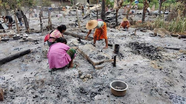 နိုင်ငံတစ်ဝန်း မီးဘေးသင့် ပြည်သူတွေ ပြန်လည်ထူထောင်ရေးဝေးနေဆဲ