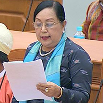  NLD လွှတ်တော်ကိုယ်စားလှယ် ဒေါ်ခင်စန်းလှိုင်