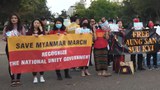 နိုင်ငံရေးအကျဉ်းသားတွေ လွတ်မြောက်ရေး အိမ်ဖြူတော်ရှေ့ လှုပ်ရှားမှု
