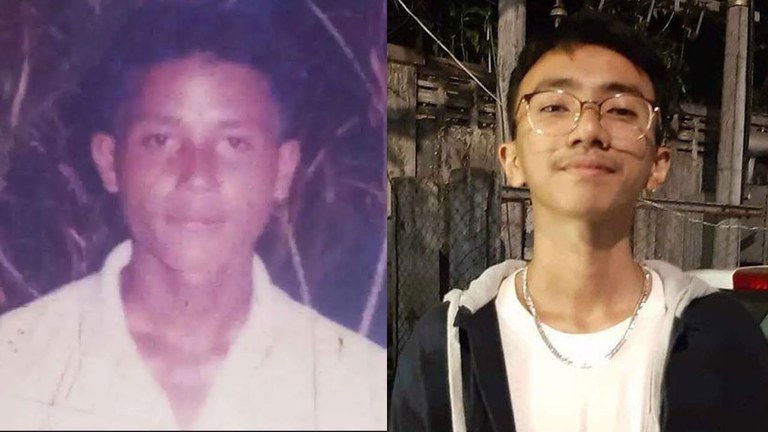 ထားဝယ်အကျဉ်းထောင်တွင် သေဆုံးခဲ့သည့် နိုင်ငံရေးအကျဉ်းသား ဦးကျော်သိန်း (ဝဲ) နှင့် အင်းစိန်အကျဉ်းထောင်အတွင်း သေဆုံးခဲ့သည့် နိုင်ငံရေးအကျဉ်းသား ကိုမင်းဟိန်းခန့် (ယာ) အား တွေ့ရစဉ်။ (Photo: Citizen Journalist)