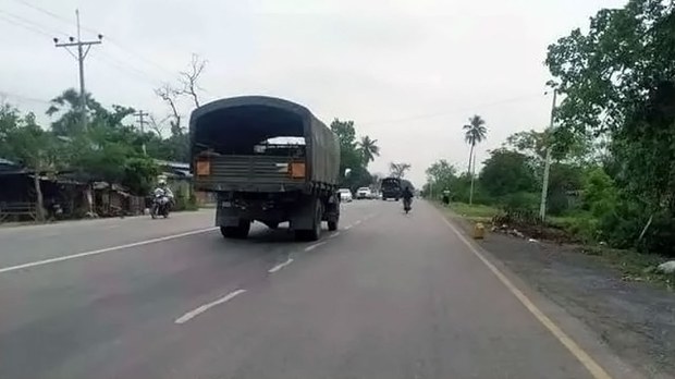 မန္တလေးနဲ့နီးတဲ့ မတ္တရာကို စစ်ကောင်စီ အပြင်းအထန် ထိုးစစ်ဆင်