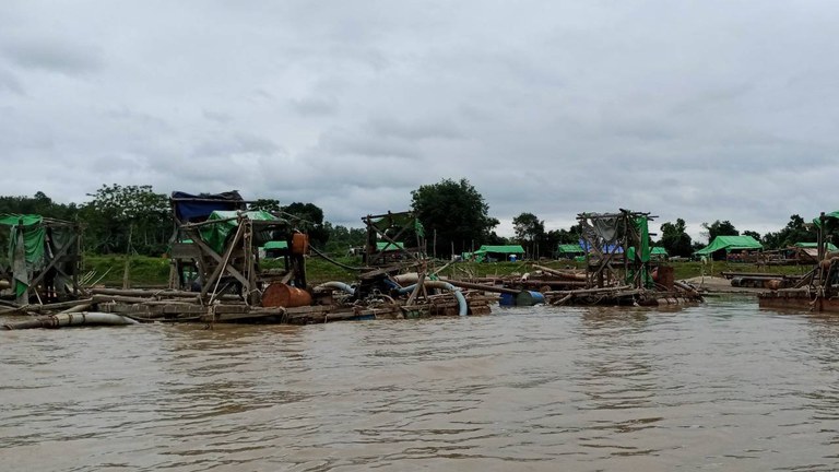 စစ်ကိုင်းတိုင်း၊ မော်လိုက်မြို့နယ်မှ စစ်ဘေးဒုက္ခသည်စခန်းအား ၂၀၂၃ ခုနှစ် သြဂုတ်လ ၂၂ ရက်နေ့က တွေ့ရစဉ်။ (Photo: Citizen Journalist)