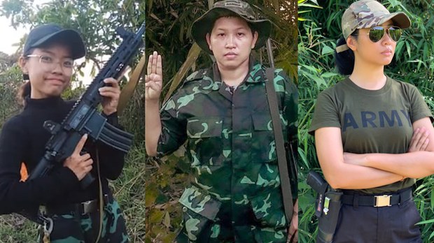 စစ်အာဏာရှင်ဆန့်ကျင်ရေး ပါဝင်ဆင်နွှဲနေတဲ့ မြန်မာအမျိုးသမီးများ