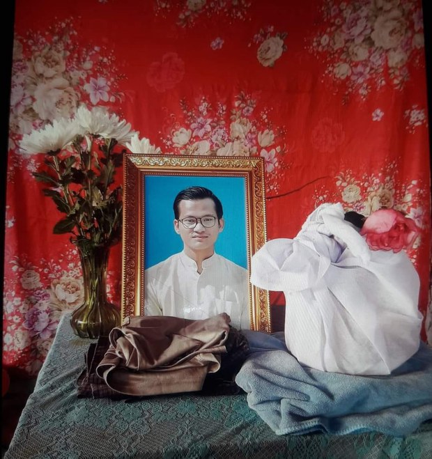 yar su ၂၀၂၃ ခုနှစ်၊ ဇန်နဝါရီလ ၅ ရက်နေ့ ပုသိမ်အကျဉ်းထောင် ပစ်ခတ်ဖြိုခွင်းမှုတွင် သေဆုံးခဲ့သည့် နိုင်ငံရေးအကျဉ်းသား ကိုဝေယံဖြိုး (ခ) ကိုရာစု။ (Photo: Citizen Journalist)