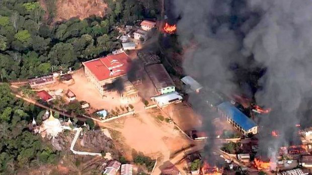 ပင်လောင်း နန်းနိမ့်ရွာ အစုအပြုံလိုက်သတ်ဖြတ်ခံရမှု အပြန်အလှန်စွပ်စွဲ