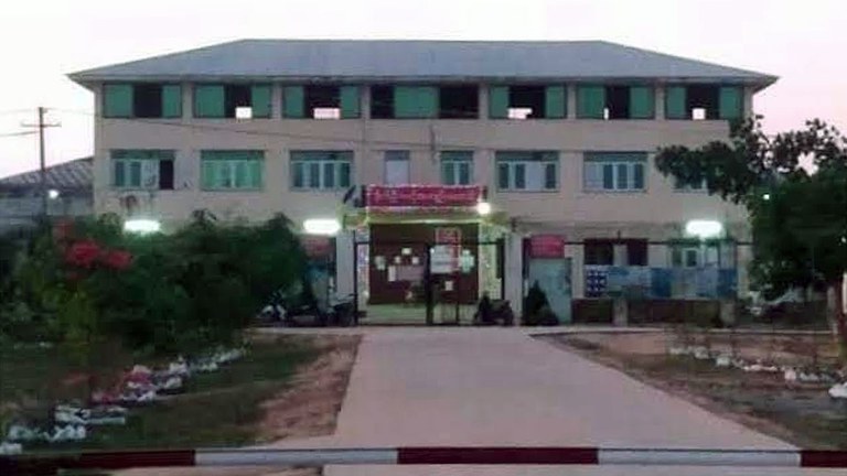 ပဲခူးတိုင်း၊ ဒိုက်ဦးဗဟိုအကျဉ်းထောင်ကို တွေ့ရစဉ်။ (Photo: Citizen Journalist)