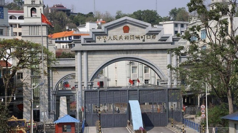 kyinsankyaw copy.jpg ကျင်စန်းကျော့ နယ်စပ်ဂိတ်ကို ၂၀၂၄ ခုနှစ်၊ ဧပြီလ ၂၉ ရက်နေ့က တွေ့ရစဉ်။ (Photo : The Kokang)