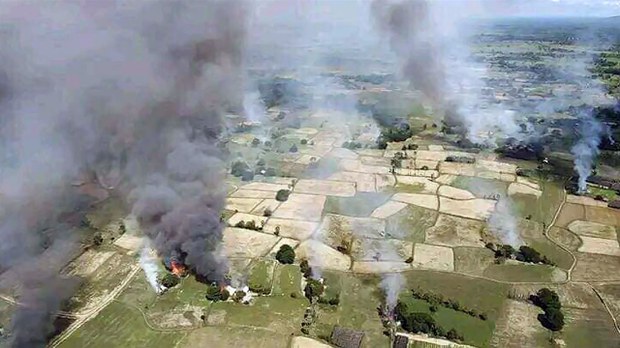 စစ်ကောင်စီကျင့်သုံးနေတဲ့ မြေလှန်မီးရှို့စနစ်