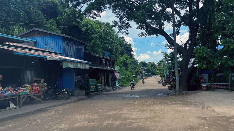 ကချင်ပြည်နယ်၊ ဖားကန့်မြို့နယ်၊ တာမခန်ရွာကို ၂၀၂၂ ခုနှစ်၊ သြဂုတ်လ ၂၁ ရက်နေ့က တွေ့ရစဉ်။ (ဓာတ်ပုံ - တာမခန်နွေဦးတော်လှန်ရေး)