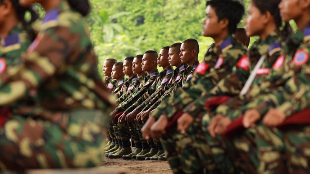 rakhine-m ရက္ခိုင့်တပ်တော် AA တပ်ဖွဲ့ဝင်တွေကို တွေ့ရစဉ်။ ဓာတ်ပုံ- ရက္ခိုင့်တပ်မတော် - သတင်းနှင့် ပြန်ကြားရေးဌာန