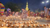 ဗိုလ်တထောင်စေတီက ဆီမီးကိုးထောင်ပူဇော်ပွဲ