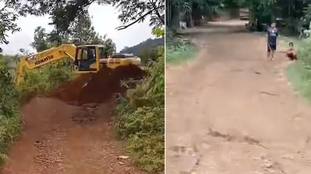 ບໍຣິສັດຈີນ ຂຸດດິນຕັນທາງ ຊາວບ້ານ ບ້ານບໍ່ໂພນຕີ້ວ ເມືອງຫິນບູນ ບໍຣິສັດຈີນ ຂຸດດິນຕັນທາງ ຊາວບ້ານ ບ້ານບໍ່ໂພນຕີ້ວ ເມືອງຫິນບູນ