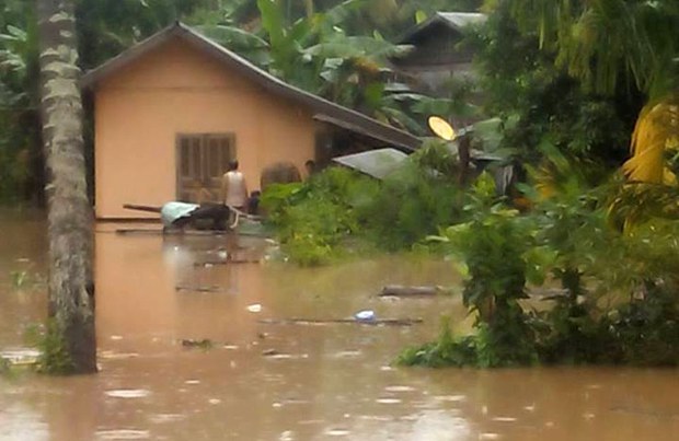 ຝົນຕົກໜັກ ນໍ້າຖ້ວມຫຼາຍບ້ານ ຢູ່ເມືອງຫົງສາ ແຂວງໄຊຍະບູຣີ