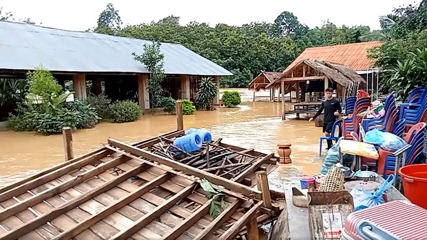 ມ.ໂພນທອງ ຂ.ຫຼວງພຣະບາງ ຖືກນໍ້າຖ້ວມ ມ.ໂພນທອງ ຂ.ຫຼວງພຣະບາງ ຖືກນໍ້າຖ້ວມ