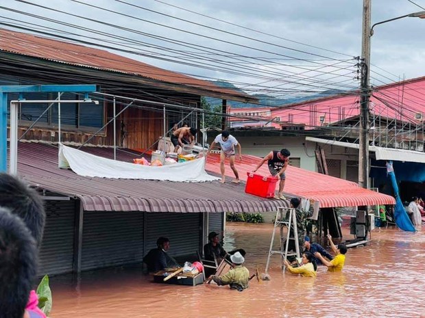 ຫຼາຍແຂວງຢູ່ລາວ ຖືກນໍ້າຖ້ວມ ເສັຽຫາຍ