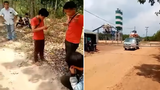 ຄົນລາວ ເຮັດວຽກໃຫ້ນາຍທຶນຈີນ ຢູ່ສວນຢາງພາຣາແຫ່ງນຶ່ງ ທີ່ແຂວງອັດຕະປື