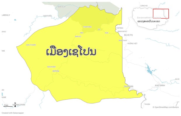 ຊາວບ້ານ ຢູ່ເມືອງເຊໂປນ ໄດ້ຮັບຜົນກະທົບ ຈາກກິ່ນຂິວຂອງໂຮງງານຈີນ